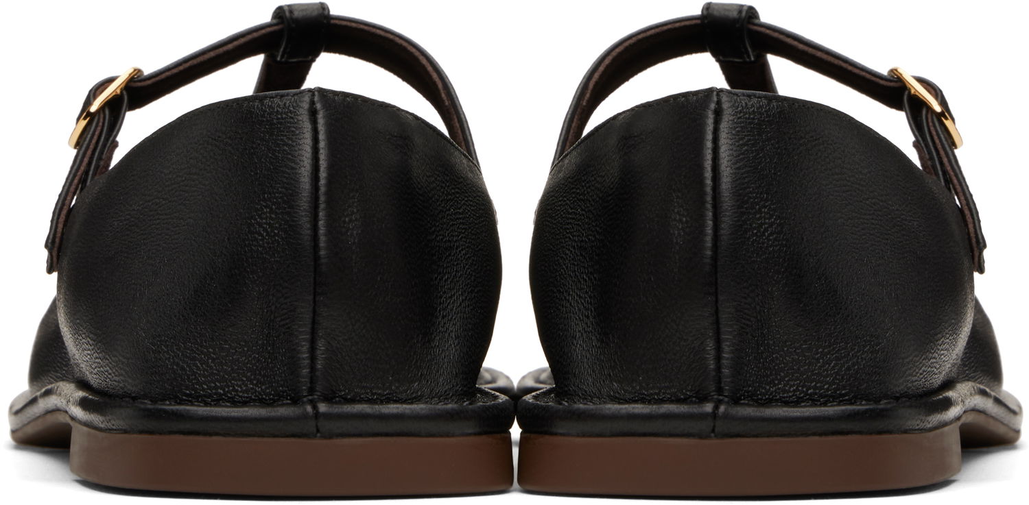 Superge in čevlji The Row The Row Square T-Strap Ballerina Flats Črna | F1599-SL3, 1