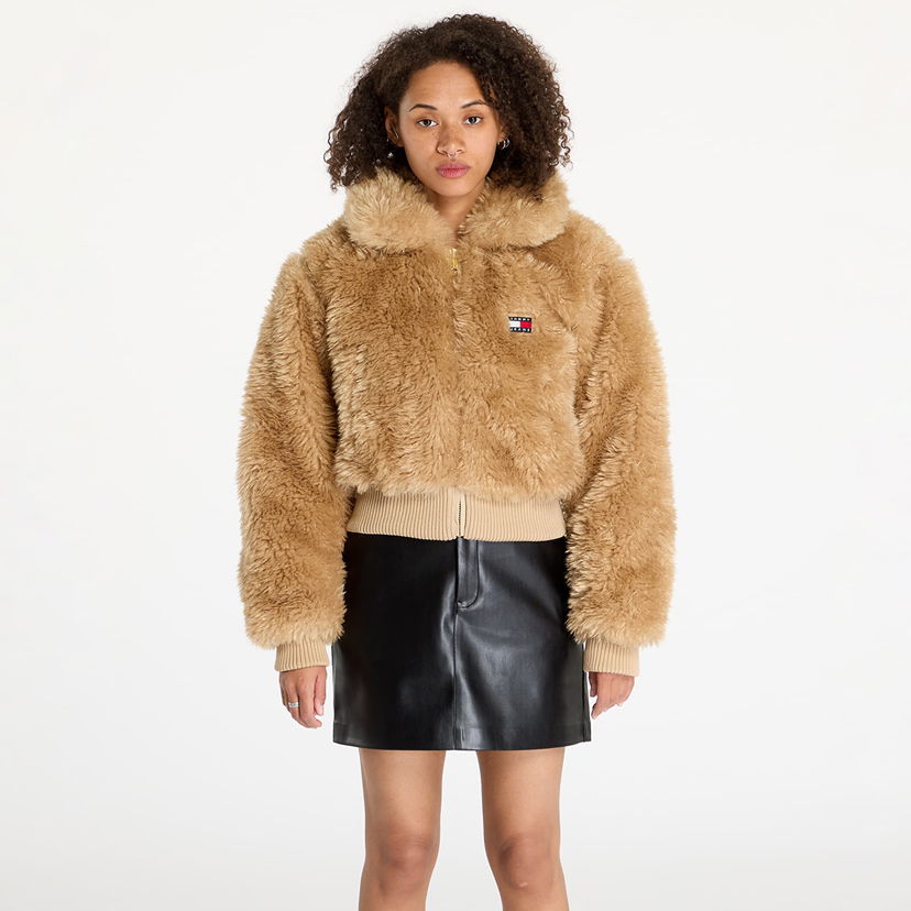 Jakna Tommy Hilfiger Faux Shearling Jacket Beige Bež | DW0DW18847 AB9