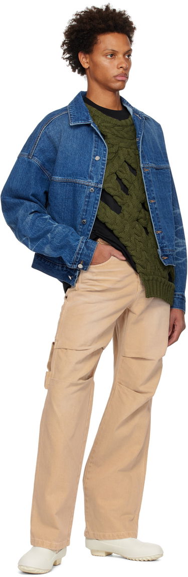 Jakna We11done We11done Printed Denim Jacket Modra | WD-DJ3-22-376-U-BL, 3