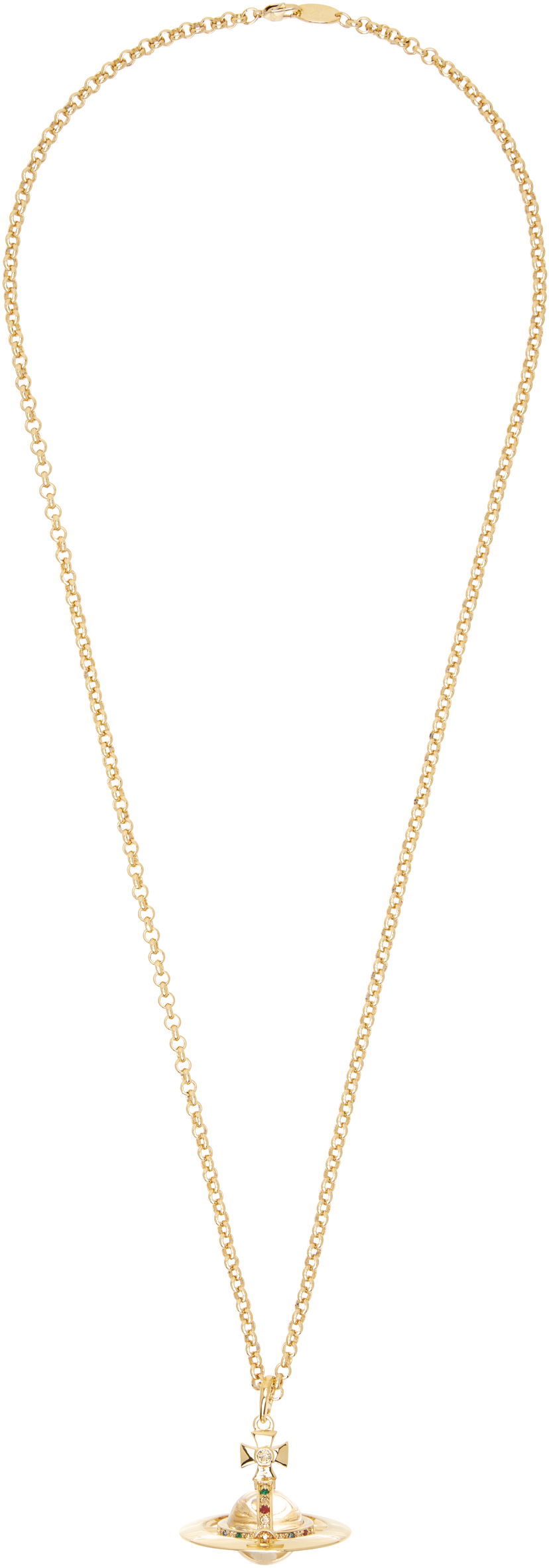Ogrlica Vivienne Westwood Vivienne Westwood New Small Orb Pendant Necklace Rumena | 63020096-02R001-CN