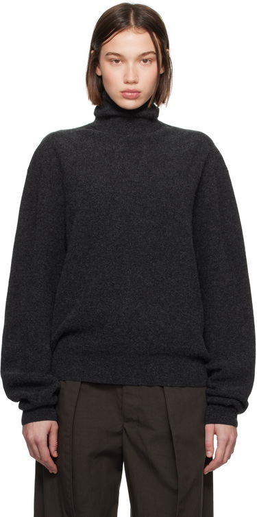 Pleteni pulover LEMAIRE LEMAIRE Ribbed Turtleneck Sweater Siva | TO1315 LK1026, 0