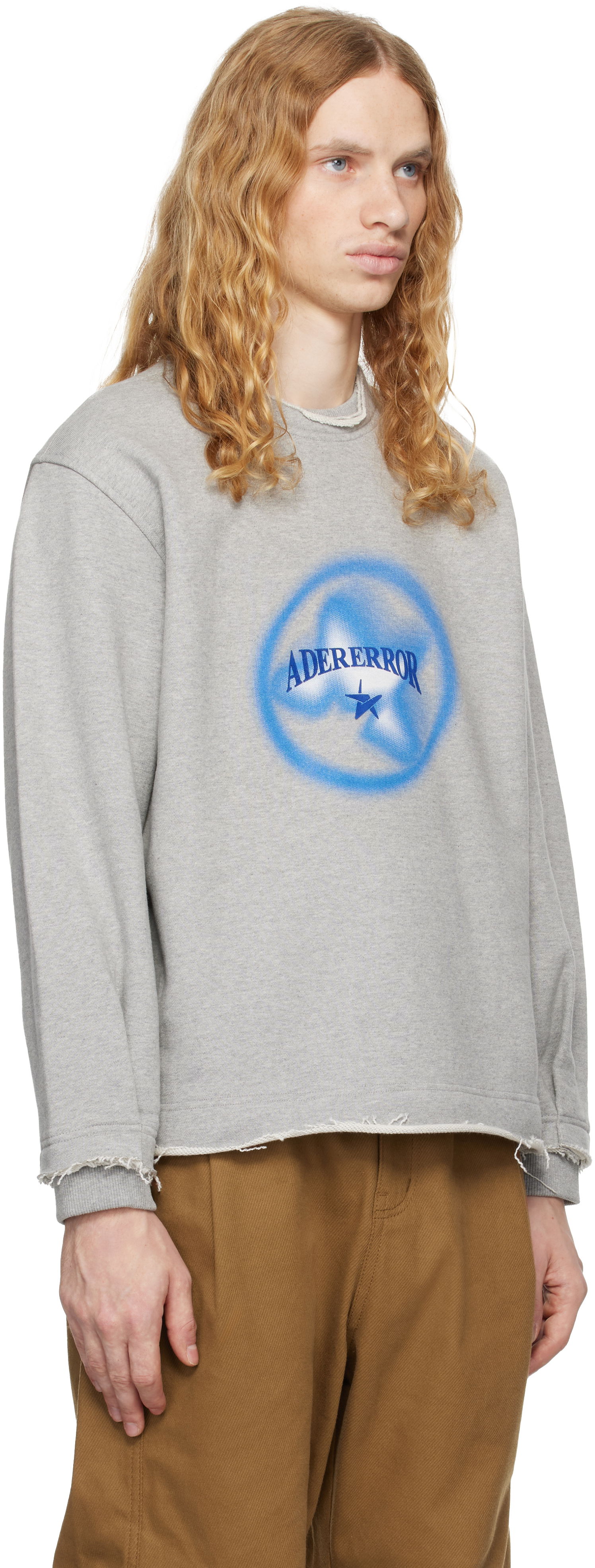 Pulover ADER ERROR Product. 41 Distressed Sweatshirt Siva | BN01FWSW0102GR, 1