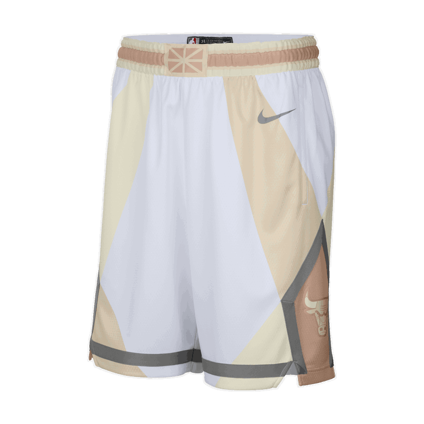Kratke hlače Nike Dri-FIT NBA Swingman Chicago Bulls City Edition 2024/25 Bela | FQ4401-100