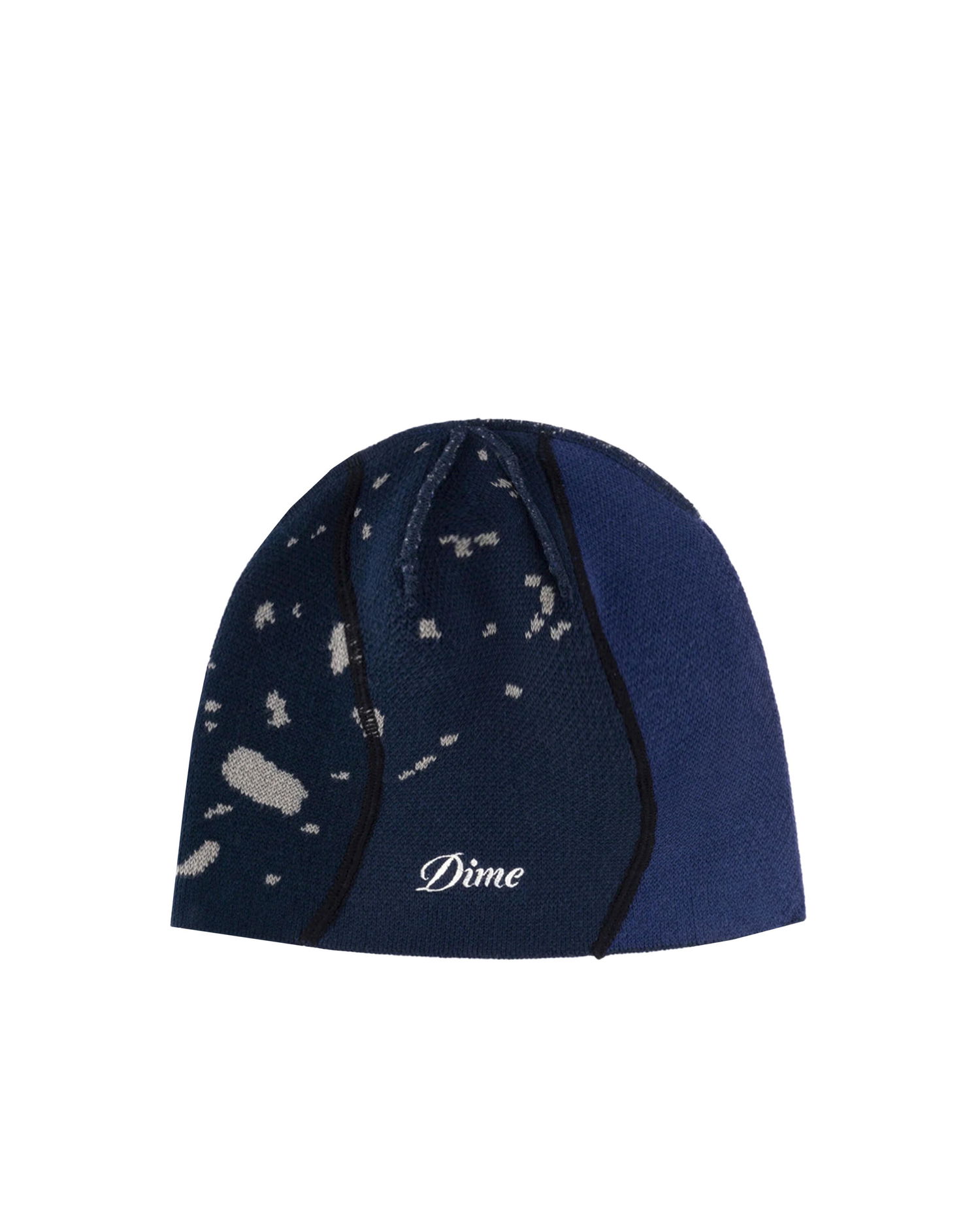 Beanie Dime Reverse Stitch Logo-Embroidered Beanie Modra | DIMEHO2425NVY, 0
