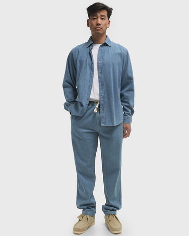 Hlače CLOSED Drawstring Denim Pants Modra | C32374-19K-1B-LBL, 2