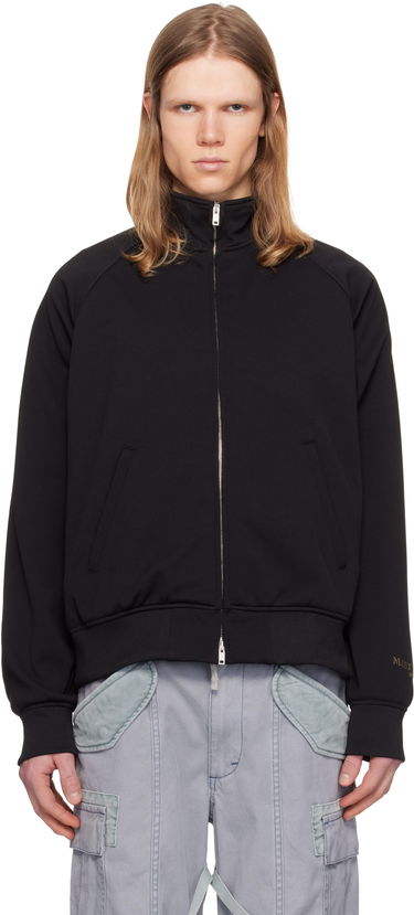 Pulover Mastermind WORLD MASTERMIND WORLD Jersey Bomber Jacket Črna | MW25S14-BL027-602, 0