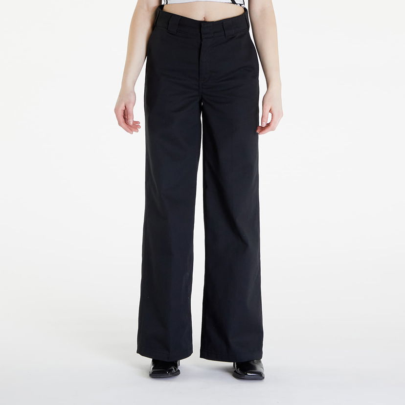 Hlače Dickies Wide Leg Work Pant W28 Črna | DK0A4YSEBLK1