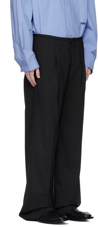 Hlače 032C 032c 'Office Attire' Wide Leg Suit Trousers Črna | S25-MRW-0903-000, 1
