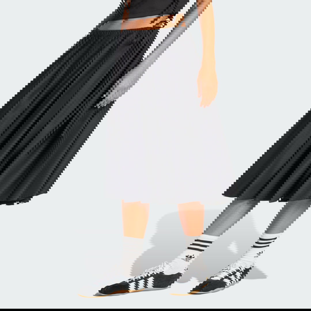 Krila adidas Performance Pleated Maxi Skirt with Tie Črna | JW0114, 0