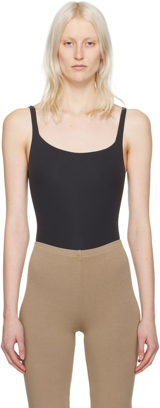 Bodi SKIMS SKIMS Fits Everybody Square Neck Bodysuit Črna | BS-SCN-0294