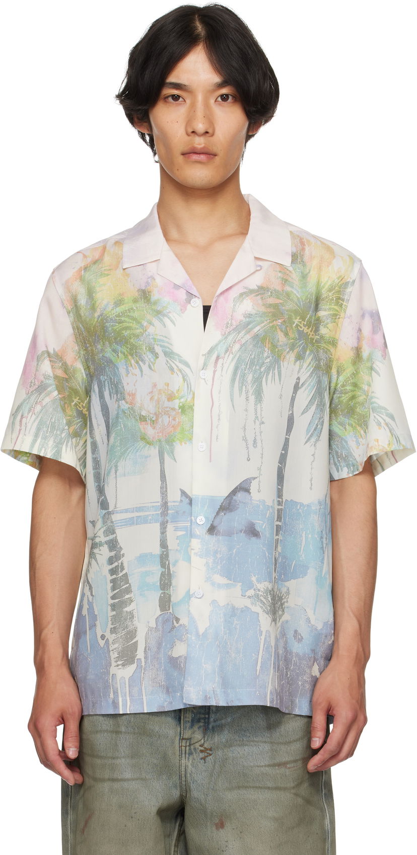 Srajce Ksubi Ksubi Poolside Resort Shirt Bela | MPF25SH005