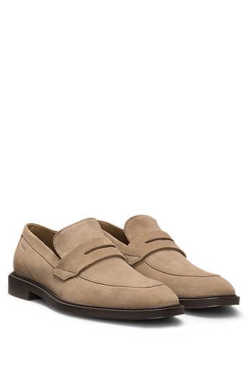 Superge in čevlji BOSS Penny Loafers Bež | 50541762, 1