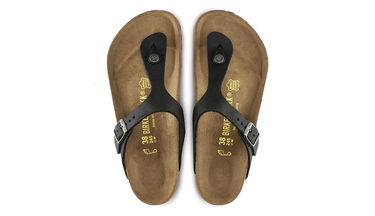 Superge in čevlji Birkenstock Gizeh Oiled Leather Black Regular Fit Črna | 845251, 3