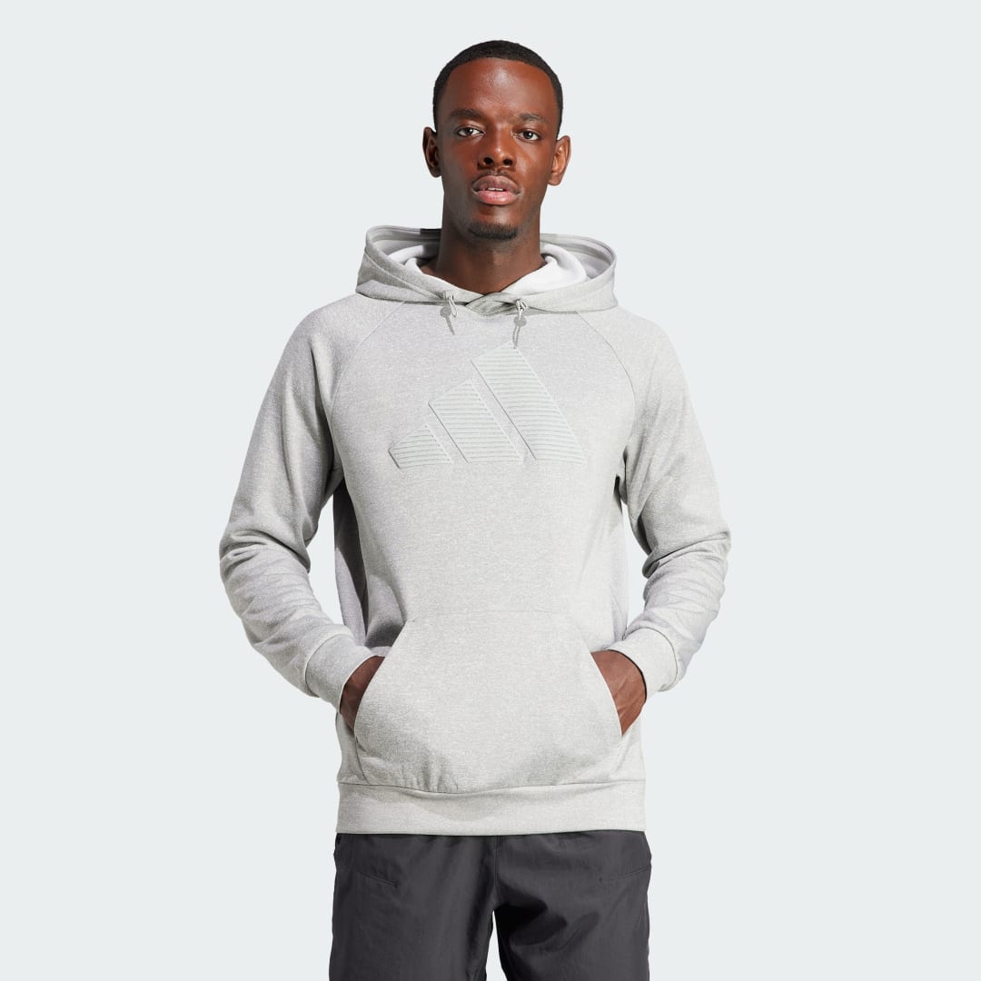 Pulover adidas Performance Game and Go Big Logo Training Hoodie Siva | IM1775, 0
