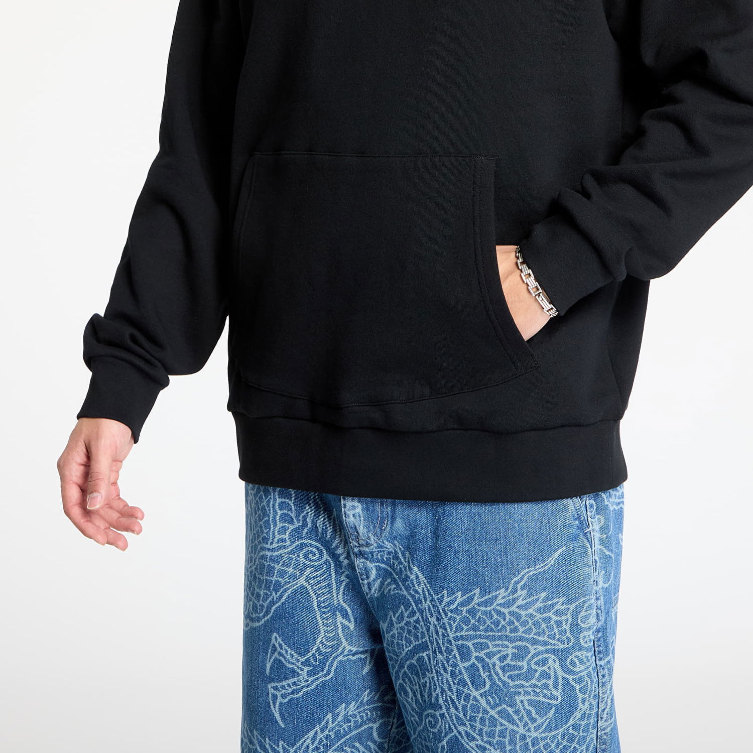 Pulover RIPNDIP RIPNDIP Burn In Heck Hoodie Črna | RNDHOL24132, 0