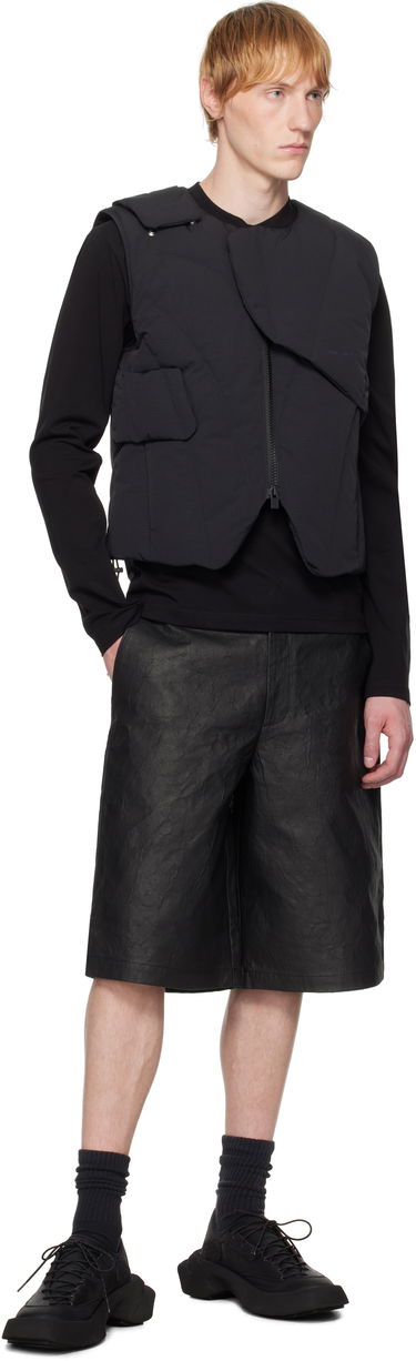 Kratke hlače HELIOT EMIL Armada Textured Wide-Leg Shorts Črna | SS25_M_10_195_BLK01, 3
