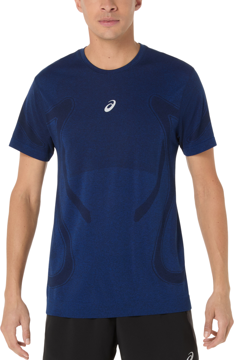 Majica Asics Road Seamless Short Sleeve Running T-Shirt Modra | 2011d355-400