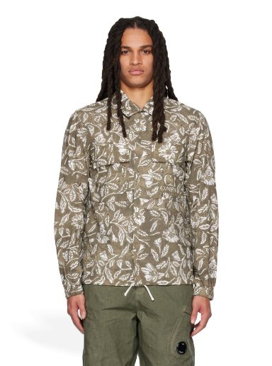 Srajce C.P. Company Floral Shirt Zelena | 14CMSH281A-006532P