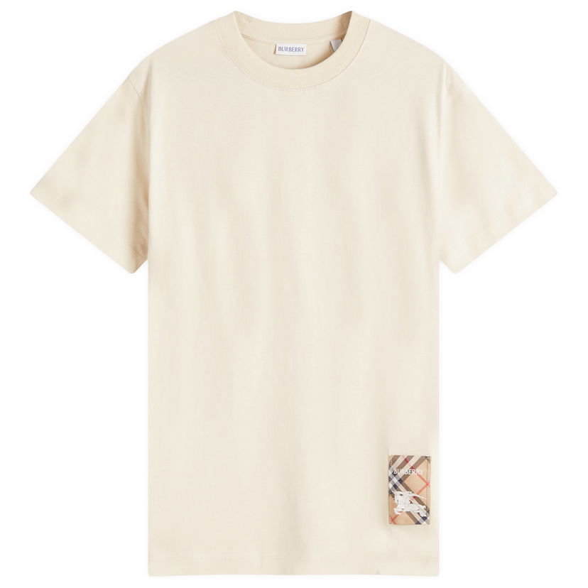 Majica Burberry Label T-Shirt Bež | 8103508-C1740