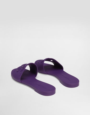 Modni dodatki Dolce & Gabbana Dolce & Gabbana Rubber Slides Lila | CW2215AN9948H438, 2
