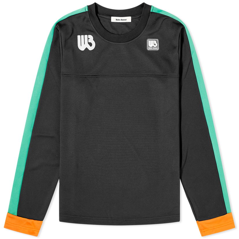 Majica Wales Bonner Long Sleeve Commune T-Shirt Črna | WA23JE11-PL02-999