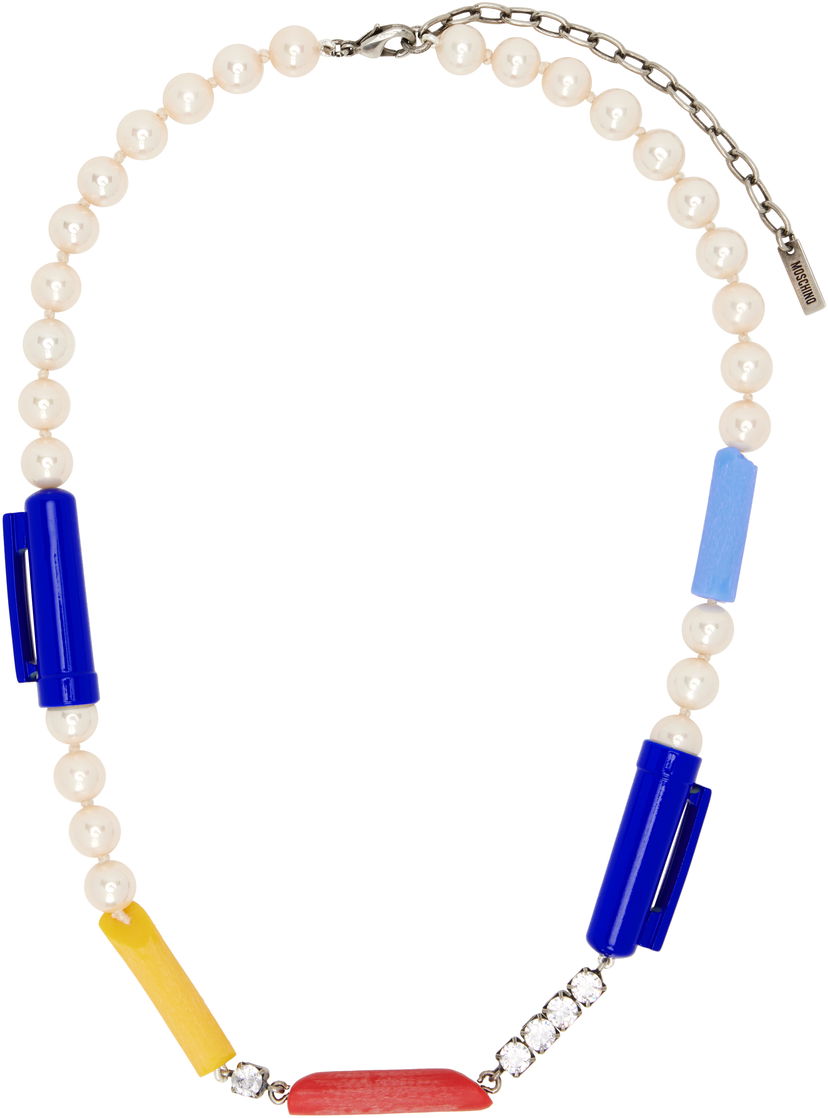 Ogrlica Moschino Moschino Pearl Charm Necklace Večbarvna | 25121912184061888