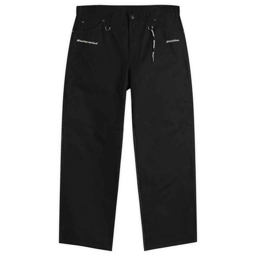 Hlače Mastermind WORLD Mastermind World x Dickies Duck Carpenter Pants, Size Large Črna | MJ25C14-PA100-2