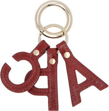 Obeski za ključe A.P.C. A.P.C. Lettres 'A.P.C.' Leather Keychain Rdeča | PXCCK-F63656, 1