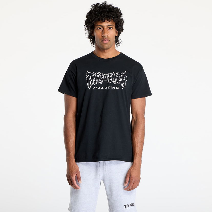 Majica Thrasher Thrasher Metal T-Shirt Črna | 145693