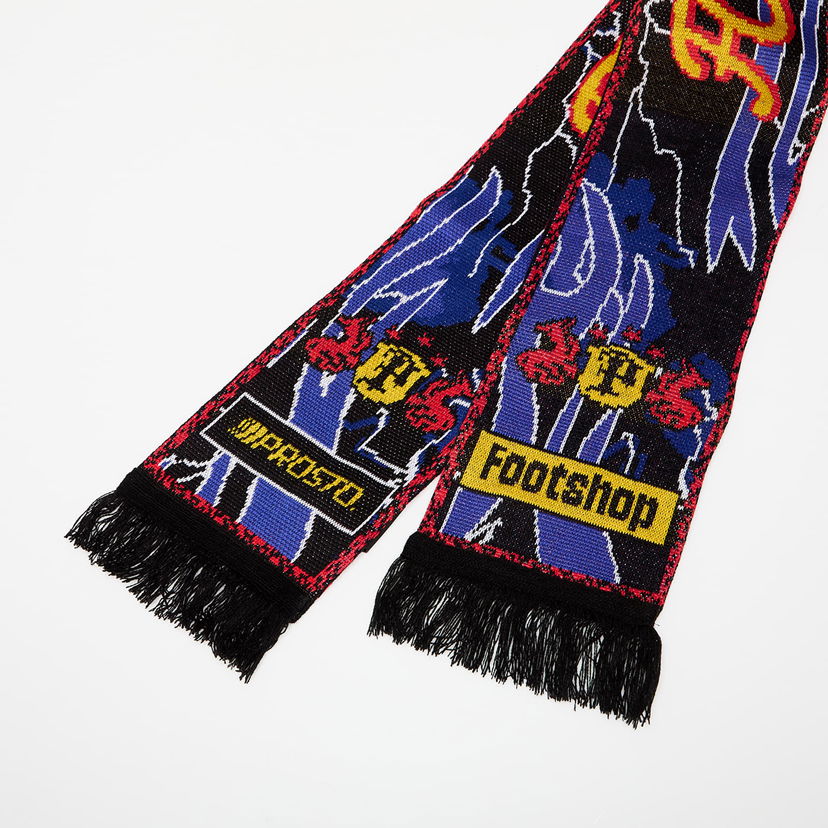 Šala Footshop FTSHP x PROSTO Forza Electric Blue Scarf Črna | FTSHP_419