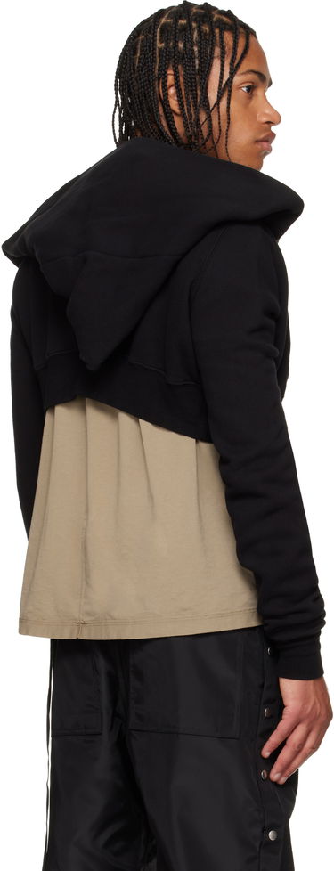 Pulover Rick Owens Concordians Micro Mountain Hoodie Črna | DU02E7284 FSL, 2