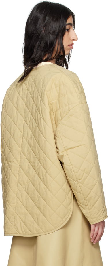 Puhovka TOTEME TOTEME Quilted Snap Button Jacket Bež | 242-WRO1116-FB0157, 2