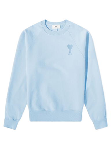 Pulover AMI Tonal Heart Crew Sweat Modra | USW002-747450