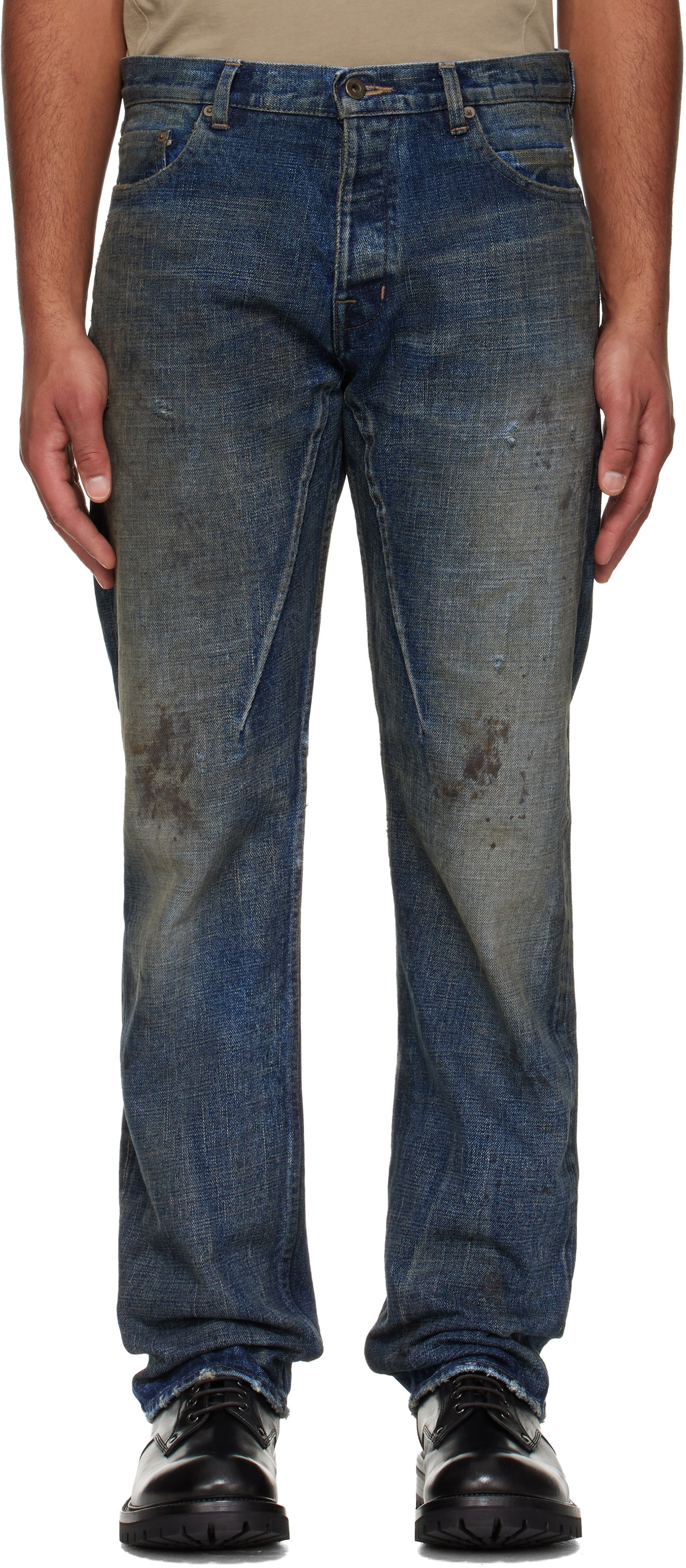 Kavbojke Rick Owens Rick Owens DRKSHDW Concordians Kurdt Jeans Modra | DL02E2399 HVWJP, 0