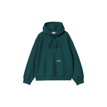 Pulover Carhartt WIP Hooded Script Sweatshirt Zelena | I034430_9, 2