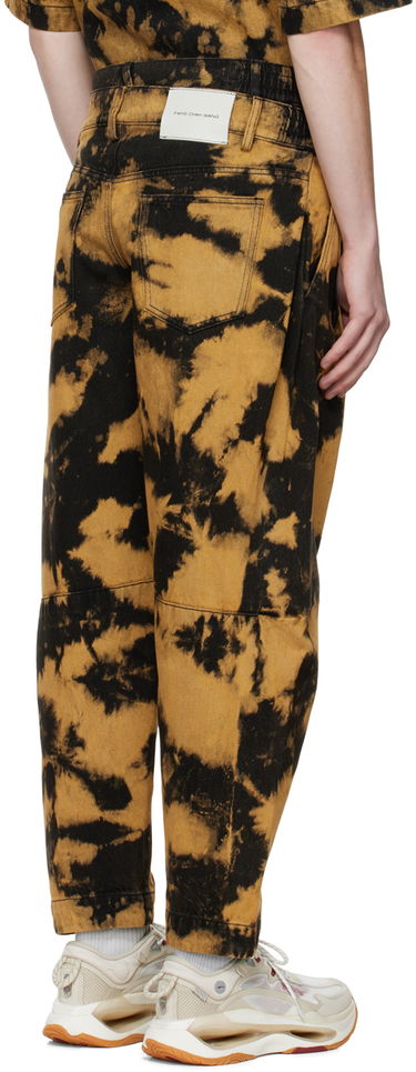 Hlače Feng Chen Wang Feng Chen Wang Tie-Dye Pleated Jeans Rjava | FUF14TR05, 2