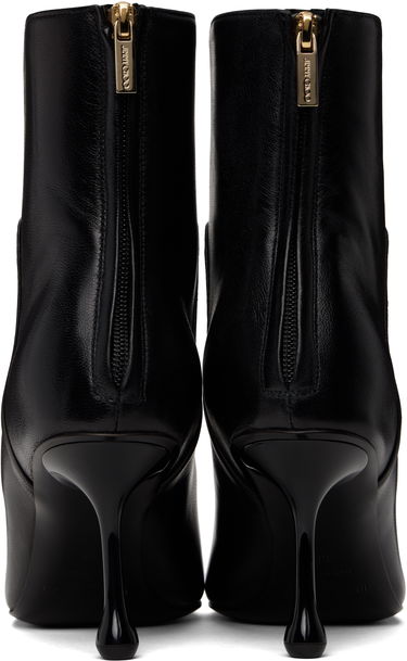 Nega čevljev Jimmy Choo Jimmy Choo Cycas 80 Leather Ankle Boots Črna | CYCAS AB 80 NAP, 1