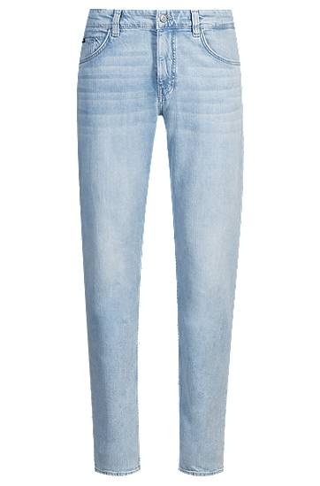 Kavbojke BOSS Maine Regular-Fit Mechanical-Stretch Jeans Modra | 50538547