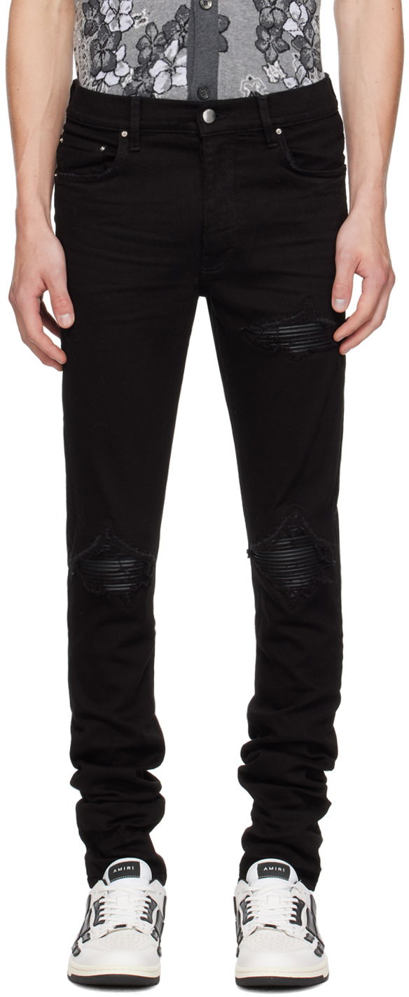 Kavbojke AMIRI Black MX1 Jeans Črna | PXMD001, 0
