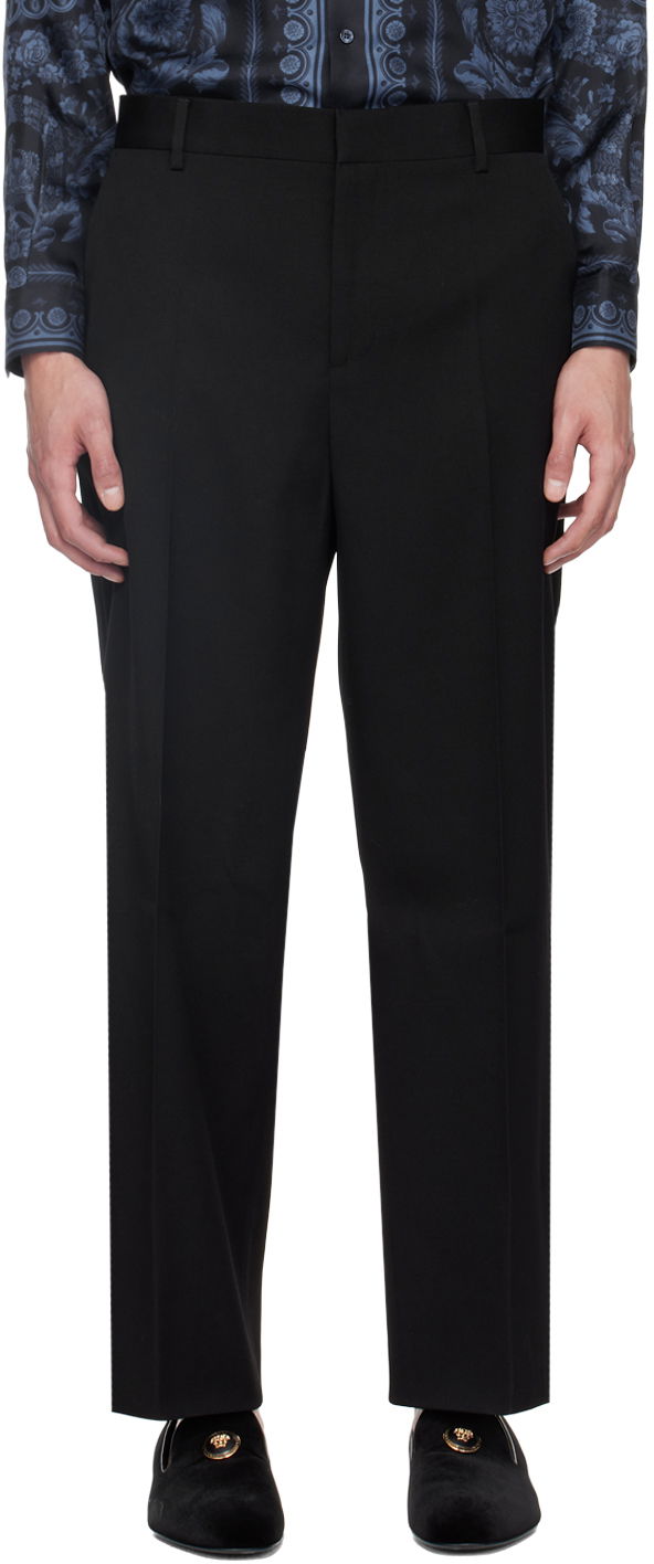 Hlače Versace Black Formal Trousers Črna | 1014779_1A10259