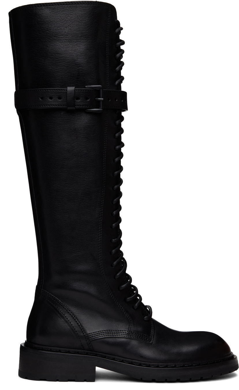 Oblačila Ann Demeulemeester Ann Demeulemeester High Danny Tall Boots Črna | B0010063 LT047