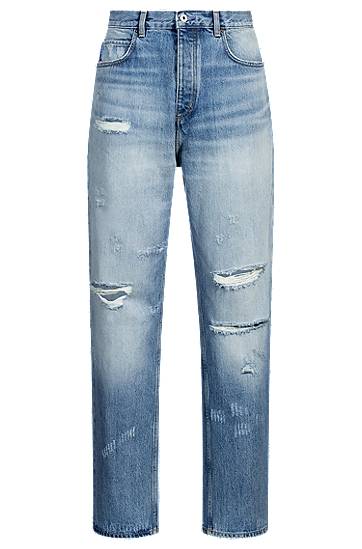 Kavbojke BOSS Baggy-Fit Jeans Modra | 50534527