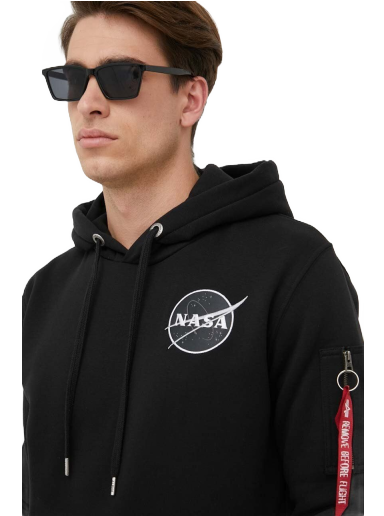 Pulover Alpha Industries x Nasa Pullover Hoodie Črna | 108337.285