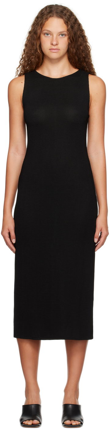 Obleke Anine Bing Anine Bing Savannah Midi Dress Črna | A-02-1170-007