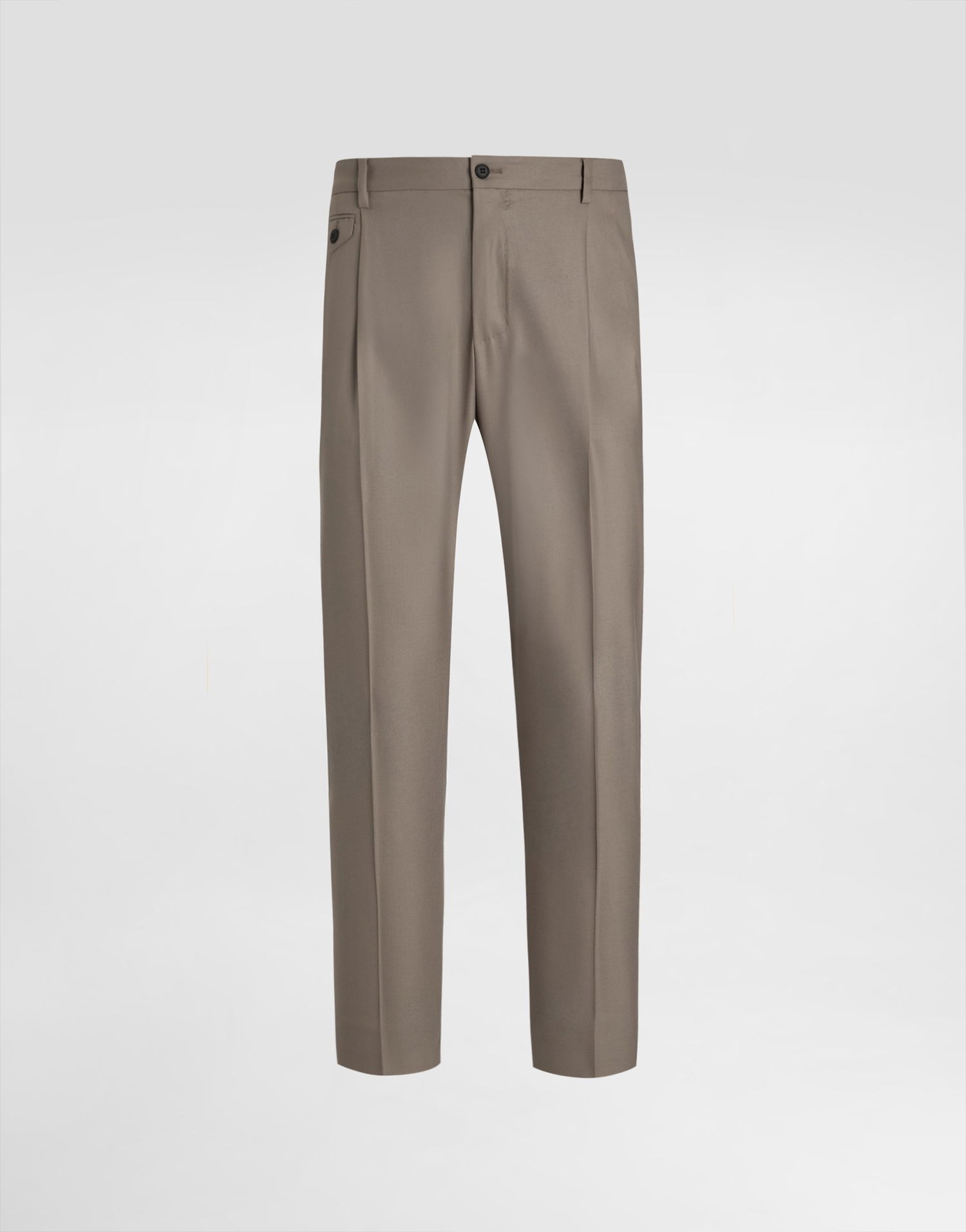 Hlače Dolce & Gabbana Dolce & Gabbana Double-fold Wool Canvas Trousers Bež | GV4EETFURK8M3725, 0