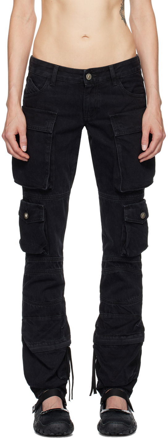 Cargo hlače The Attico Attico Essie Cargo Pants Črna | 241WCP113 D066, 0