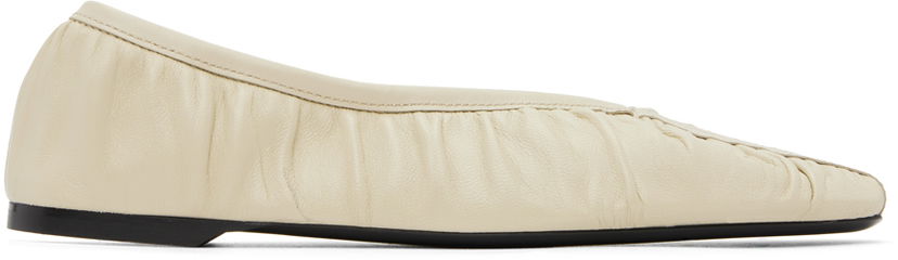 Superge in čevlji TOTEME The Gathered Ballerina Flats Bež | 243-WAS2747-LE0052