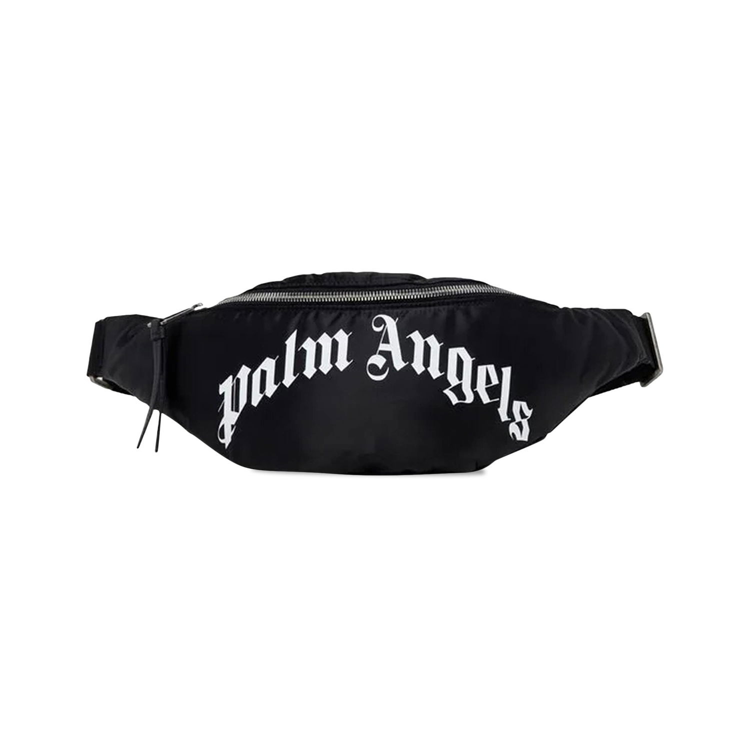 Torbice za okoli pasu Palm Angels Curved Logo Waist Bag Črna | PMNO004C99FAB0011001, 1
