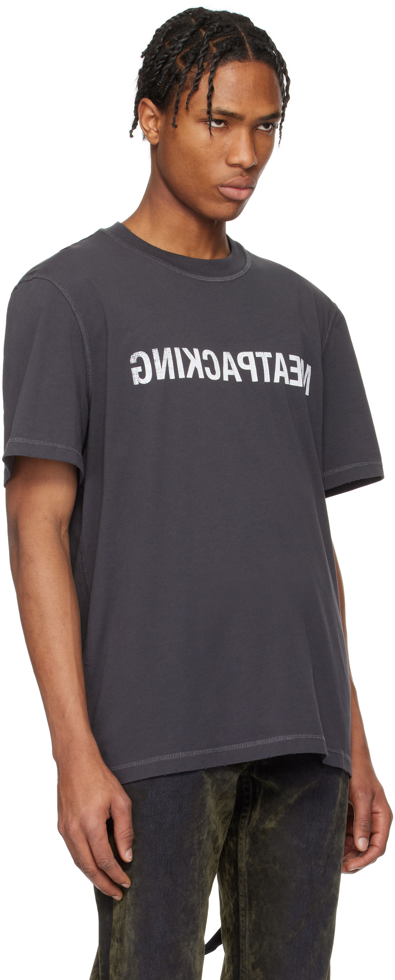 Majica Helmut Lang Helmut Lang 'Meatpacking' T-Shirt Siva | O10HM514, 1