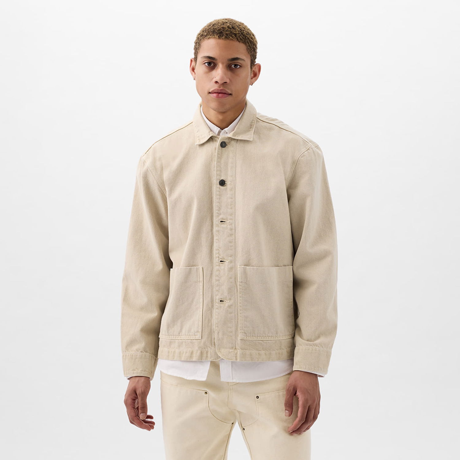 Jakna GAP Denim Chore Jacket Fresh Praline Bež | 881107-00, 0